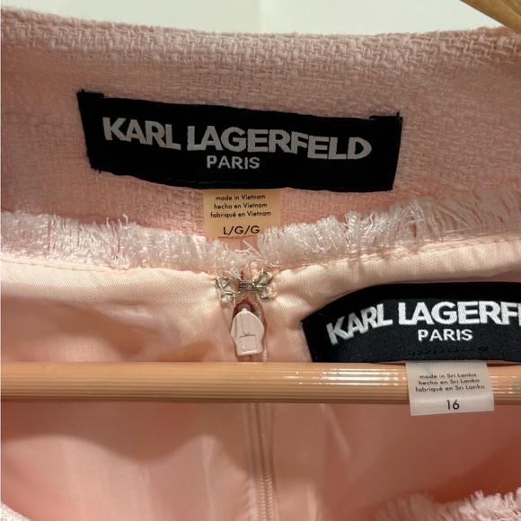 Karl Lagerfeld Classic Pink Dress and Jacket Tweed Ensemble - Picture 5 of 6